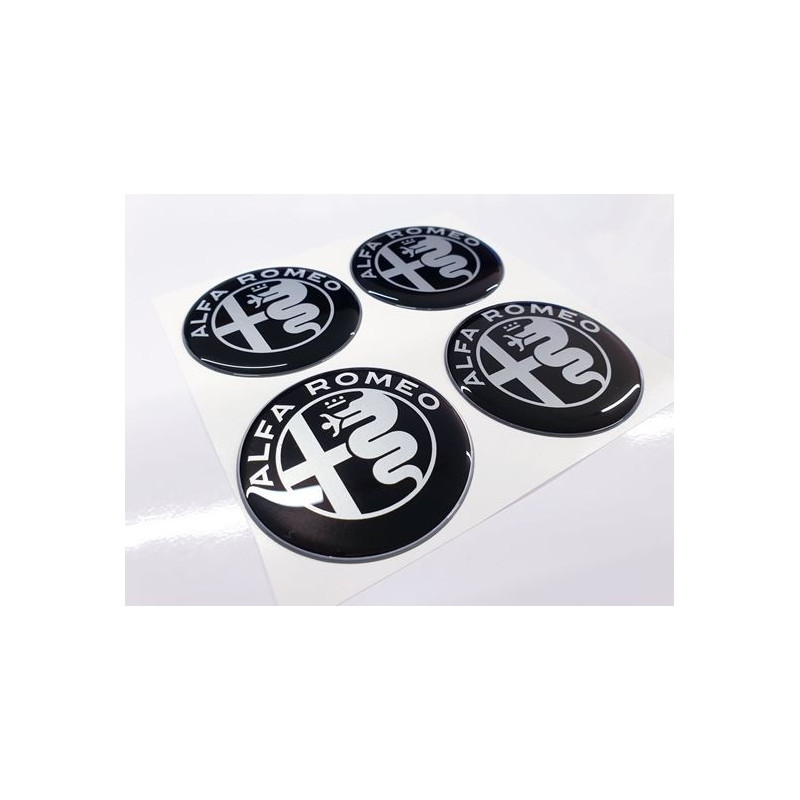 Alfa Romeo Wheel centre Gel Badges Stickers decals x4