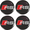 AUDI RS Wheel centre Gel Badges Adhesivos x4