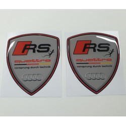 Audi Quattro Wing Panel Badges 80mm adesivos