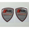 Audi Quattro Wing Panel Badges 80mm adhesivos