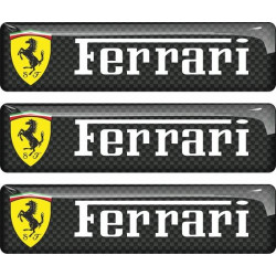 Ferrari gel Badges Autocollant 55mm x3