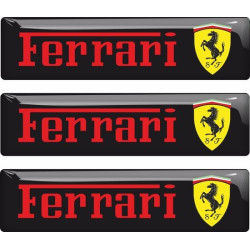Ferrari gel Badges Aufkleber 55mm x3
