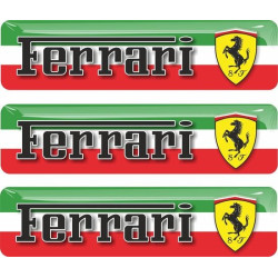 Ferrari gel Badges Aufkleber 55mm x3