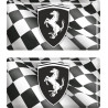 Ferrari gel Badges Aufkleber 55mm x2