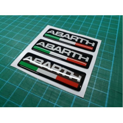 Abarth gel Badges adesivos 55mm x3