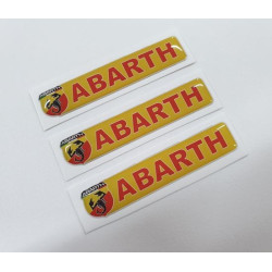 Abarth gel Badges Aufkleber 55mm x3
