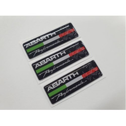 Abarth gel Badges adhesivos 55mm x3