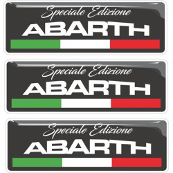 Abarth gel Badges Autocollant 55mm x3