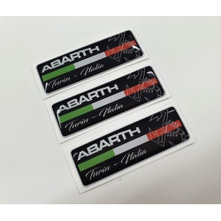 Abarth gel Badges adesivos 55mm x3