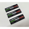 Abarth gel Badges Autocollant 55mm x3