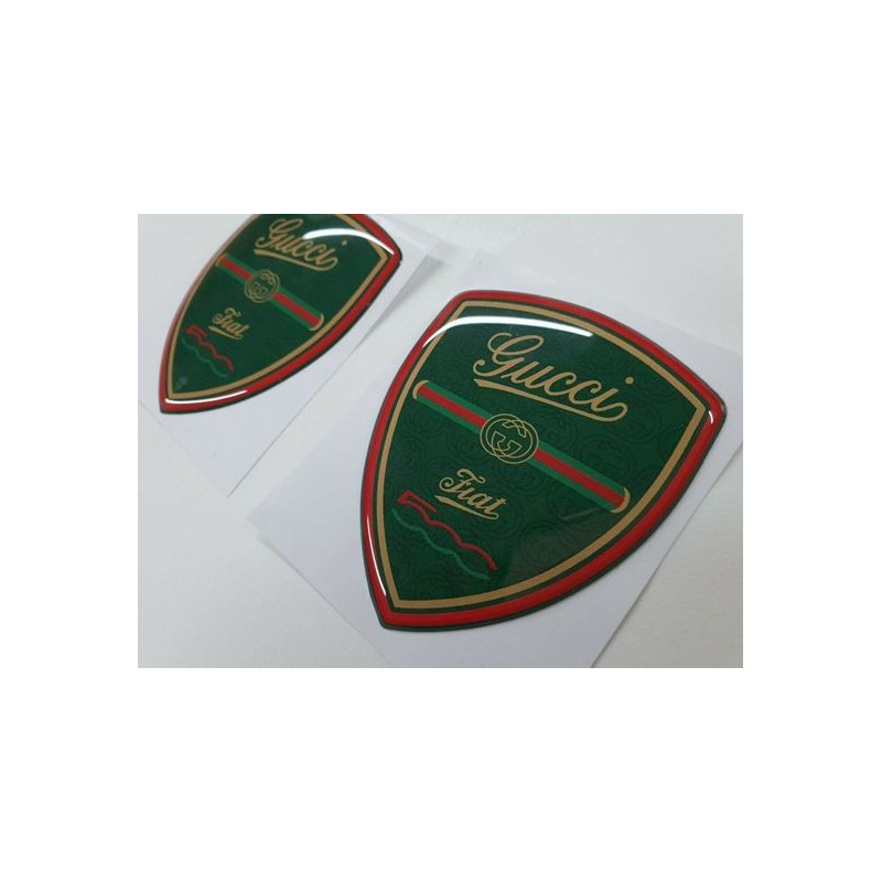 Fiat 500 Gucci edition gel 70mm decals