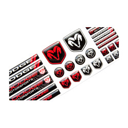 DODGE GEL adesivos x28