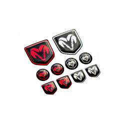 DODGE GEL Autocollant x10