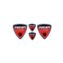 DUCATI corse GEL adesivos x4