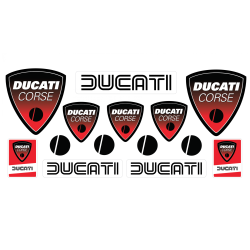 DUCATI corse GEL Adesivi x14