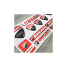 DUCATI corse GEL Stickers decals x12