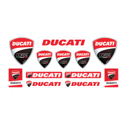 DUCATI corse GEL adesivos x12