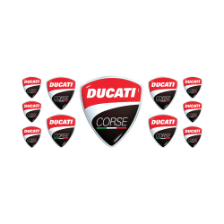 DUCATI GEL Autocollant x11