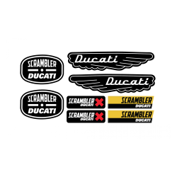Ducati Scrambler 3d GEL Adhesivos x8
