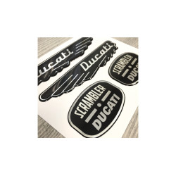 Ducati Scrambler 3d GEL Stickers decals x4
