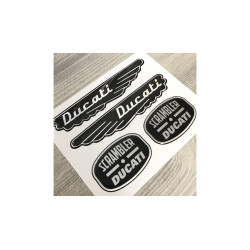 Ducati Scrambler 3d GEL Autocollant x4