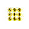 FERRARI GEL Autocollant x9