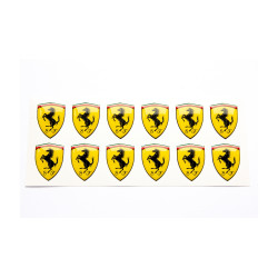 Ferrari gel Badges Stickers decals x12