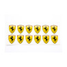 Ferrari gel Badges Stickers decals x12