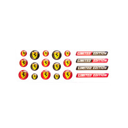 Ferrari gel Badges Stickers decals x19
