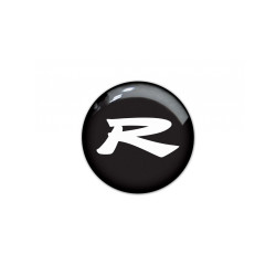 HONDA round black gel ADESIVOS