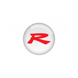 HONDA round black gel AUFKLEBER