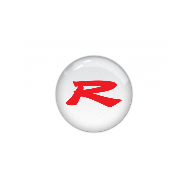 HONDA round black gel DECALS