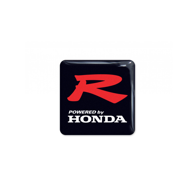HONDA round black gel ADESIVOS