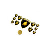 Lamborghini domed emblems gel ADHESIVOS x11