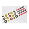 Lamborghini domed emblems gel DECALS x19