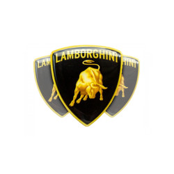 Lamborghini domed emblems gel AUFKLEBER x3