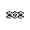 Land Rover domed emblems gel DECALS x7