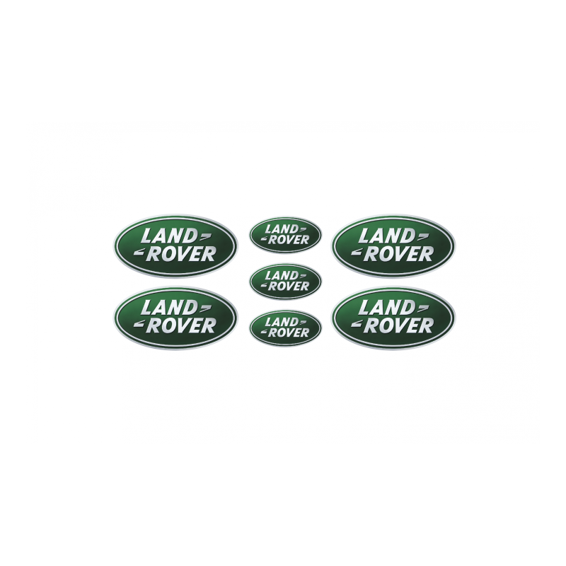 Land Rover domed emblems gel ADESIVI x7