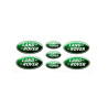 Land Rover domed emblems gel DECALS x7