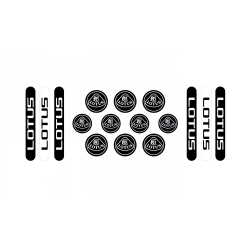 Lotus domed emblems gel AUFKLEBER x16