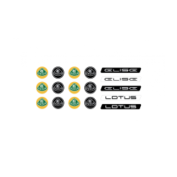 Lotus domed emblems gel ADESIVI x16