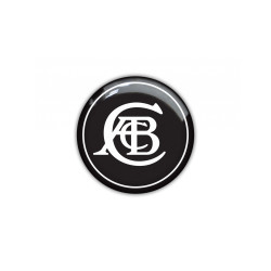 LOTUS round black gel AUTOCOLLANT