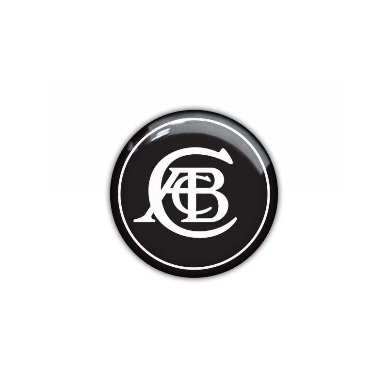LOTUS round black gel AUTOCOLLANT