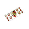 Porsche round black gel AUFKLEBER x11