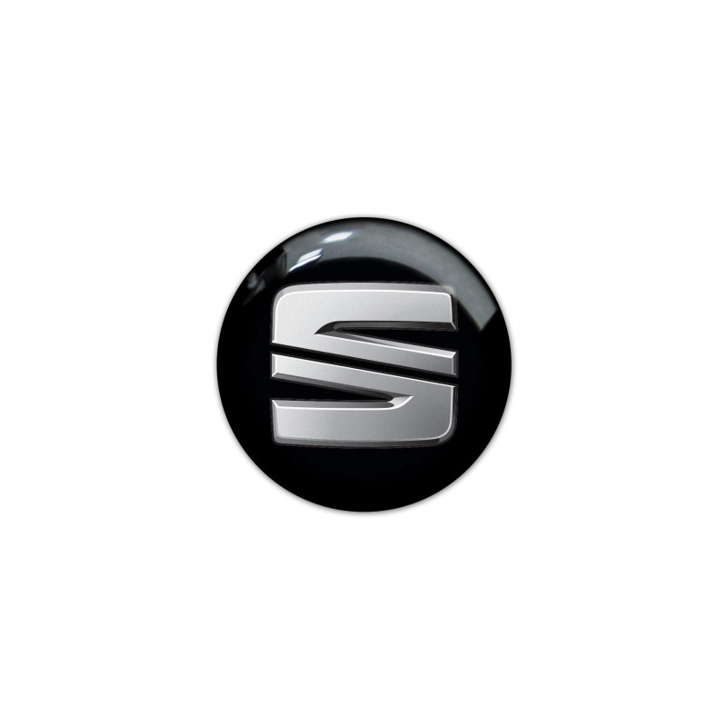 SEAT round black gel DECALS
