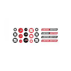 SEAT domed emblem gel DECALS x19