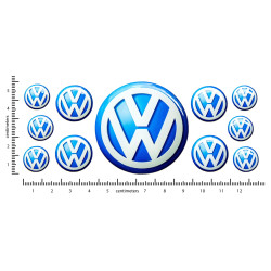 VOLKSWAGEN GEL Adesivi x11
