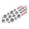 VOLKSWAGEN GEL Stickers decals x19