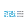 VOLKSWAGEN GEL adesivos x19