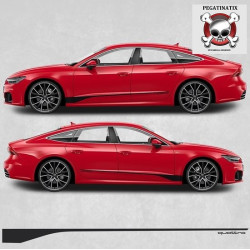 Audi A7 Quattro Side Stripes Stickers